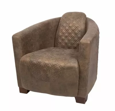Retro Diamond Fabric Accent Chair